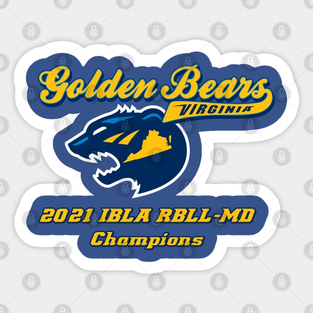 2021 IBLA RBLL- MD CHAMPIONS Apparel - Limited Time Sticker by Lacrosse & Motivational T-Shirts 